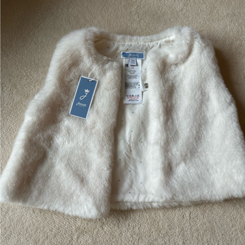 Jacadi Baby Fur Vest